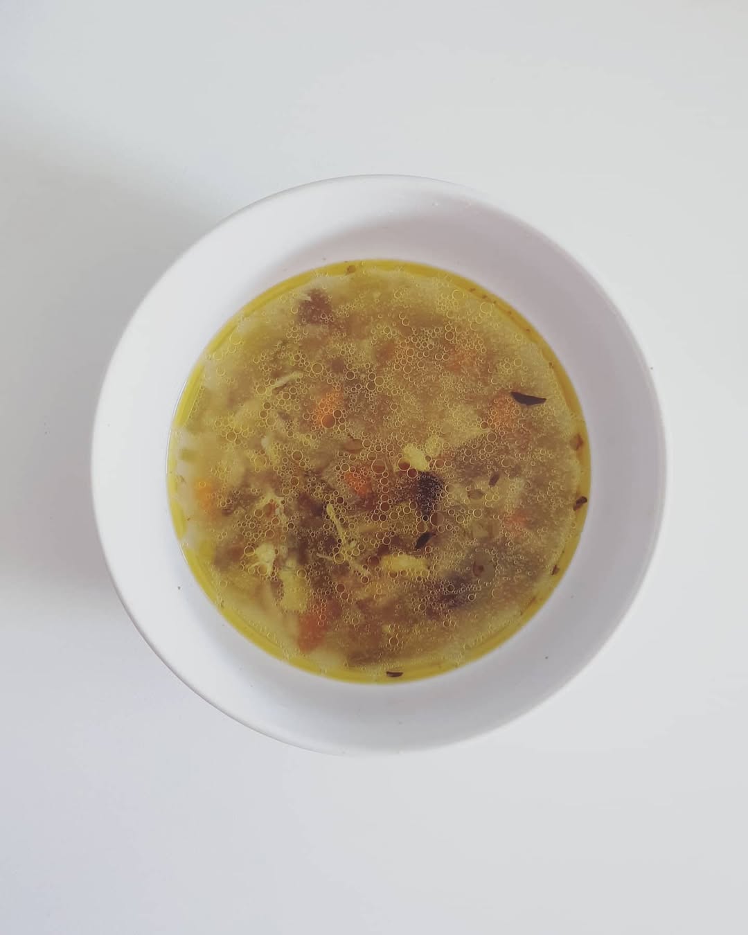 Receta de sopa de pollo puerro shiitake y zanahoria
