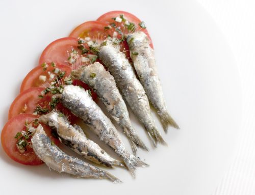 Ensalada de sardinas al vapor